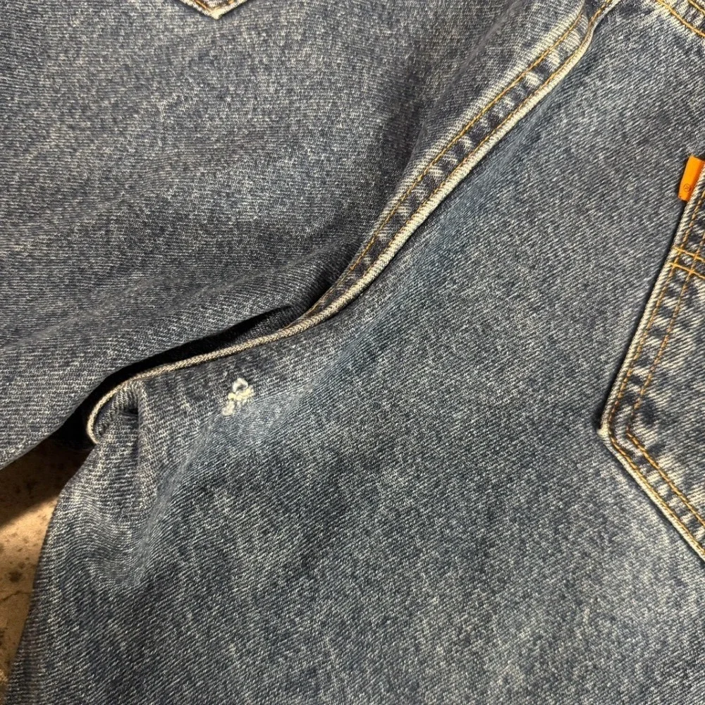 Vintage Levis 560 Orange Tab Jeans Mens 33x32 Loose Fit Straight Leg Blue USA - Picture 8 of 8
